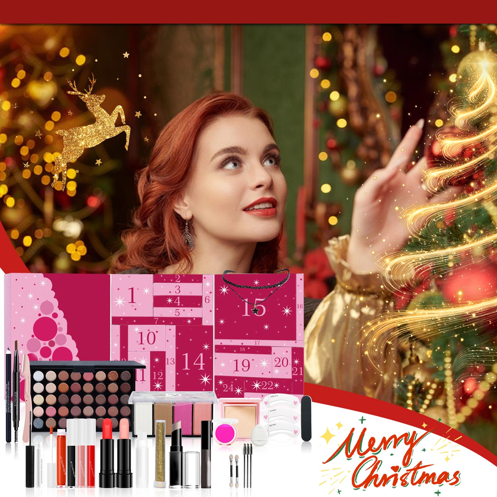 Beauty Makeup Events - 여아용 메이크업 강림절 달력 서프라이즈 블라인드