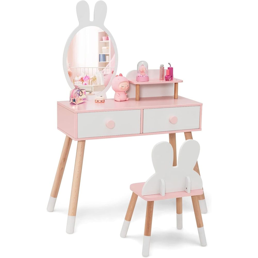 Beauty Makeup Kids - EY 키즈 화장대, 토끼 테마 유아용