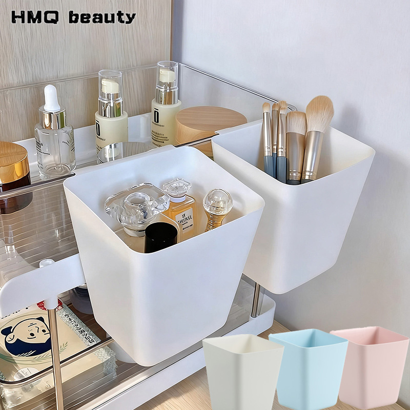 Beauty And Makeup Quotes - 2/1개 걸이형 수납 바구니 카트 주방
