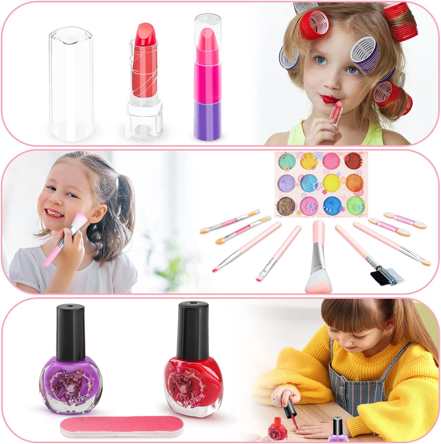 여아용 키즈 메이크업 장난감 키트, 세척 가능한 메이크 - Beauty Makeup Kids 리뷰 및 가격