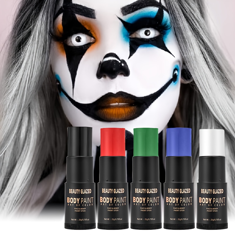5색 페이스 & 바디 페인트 스틱, 쉽게 블렌딩 가능, - Beauty Vampire Makeup 리뷰 및 가격