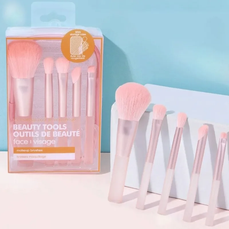 5종 메이크업 브러쉬 세트, 초극세사 파우더 블러셔 브 - Beauty Makeup Gift Sets 리뷰 및 가격