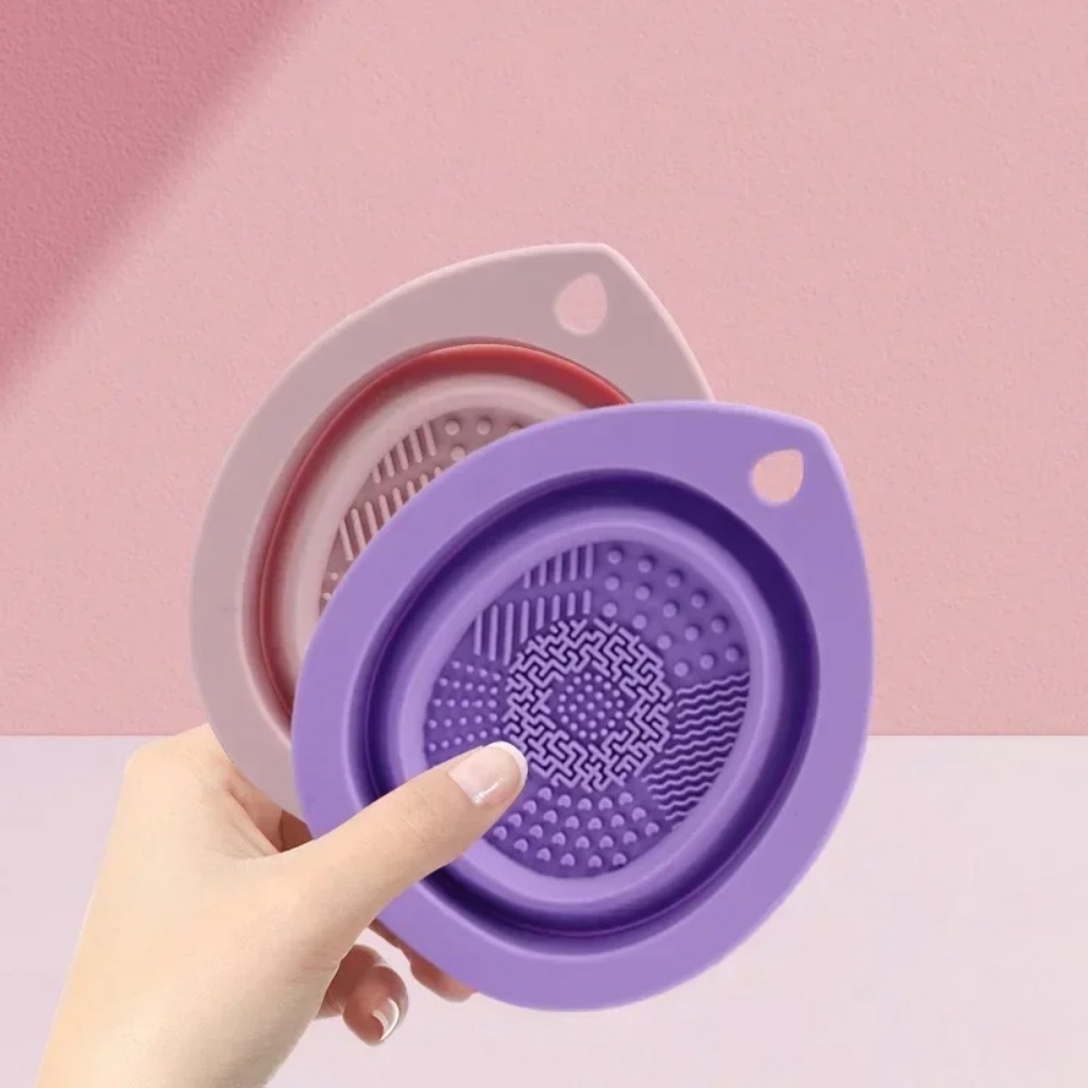 실리콘 메이크업 브러쉬 청소 그릇 접이식 세척 매트 휴 - Beauty And Makeup Quotes 리뷰 및 가격