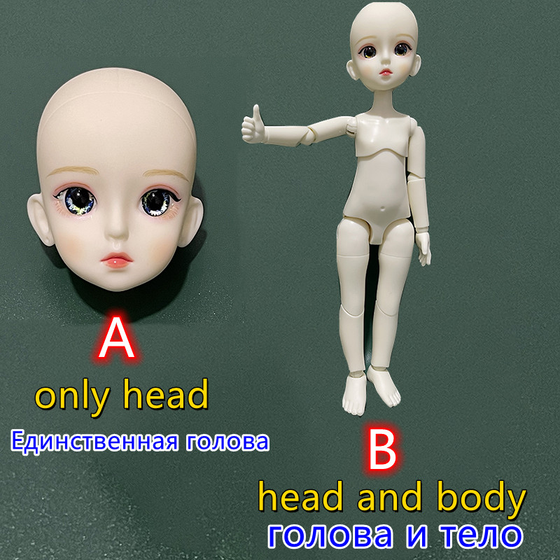 메이크업 인형 머리 30CM 1/6 Bjd 구체관절 인 - Beauty Makeup Kids 리뷰 및 가격