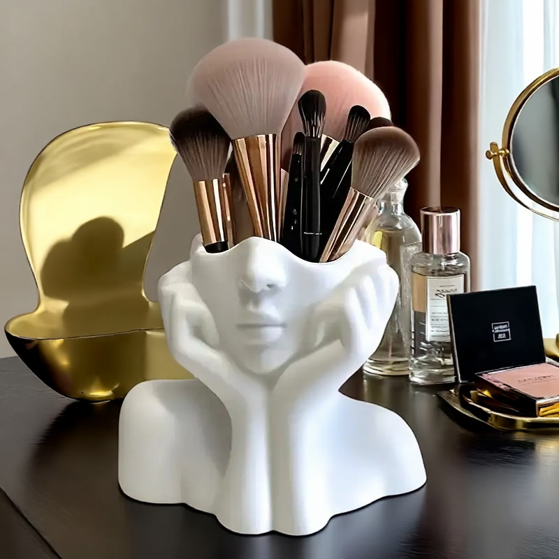 얼굴 모양 메이크업 브러쉬 홀더 - 휴대용 보관함 뷰티 - Beauty And Makeup Quotes 리뷰 및 가격