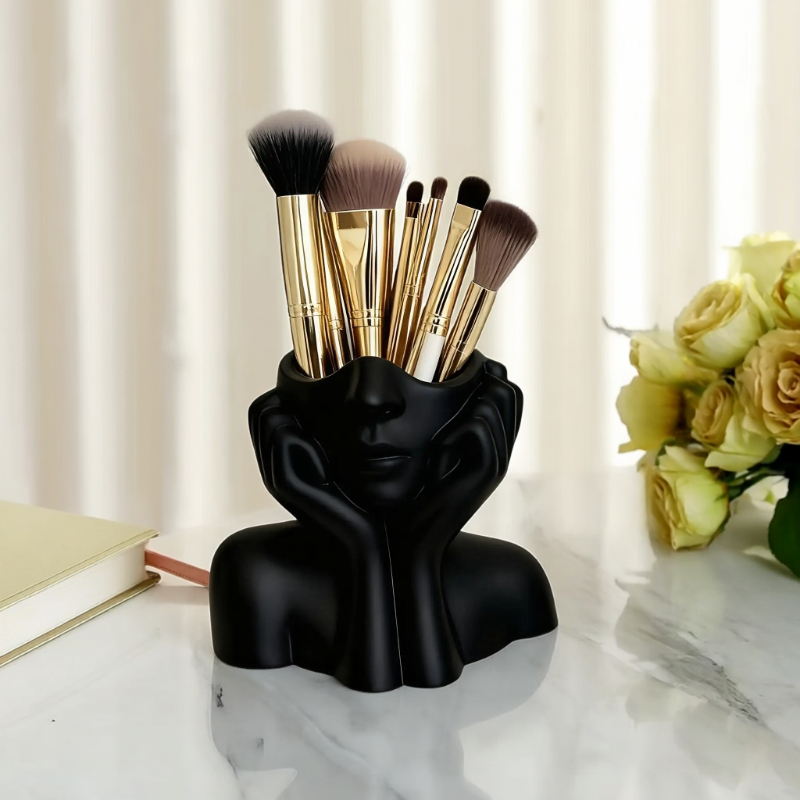 얼굴 모양 메이크업 브러쉬 홀더 - 휴대용 보관함 뷰티 - Beauty And Makeup Quotes 리뷰 및 가격