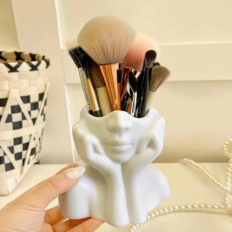 얼굴 모양 메이크업 브러쉬 홀더 - 휴대용 보관함 뷰티 - Beauty And Makeup Quotes 리뷰 및 가격