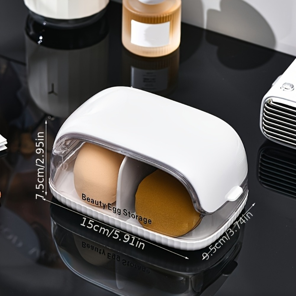 듀얼 컴파트먼트 뷰티 스펀지 보관함 투명 뚜껑 메이크업 - Beauty Makeup Case 리뷰 및 가격